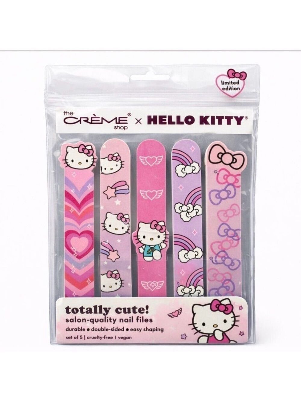 The Crème Shop x Hello Kitty Pink Nail Files Set